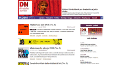 Desktop Screenshot of divadelni-noviny.cz